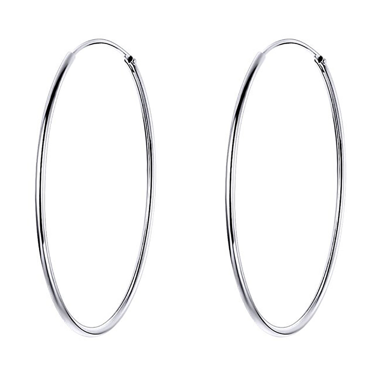 Big Endless Circle Hoop Earrings