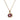 Minimalist Garnet Charm Necklace