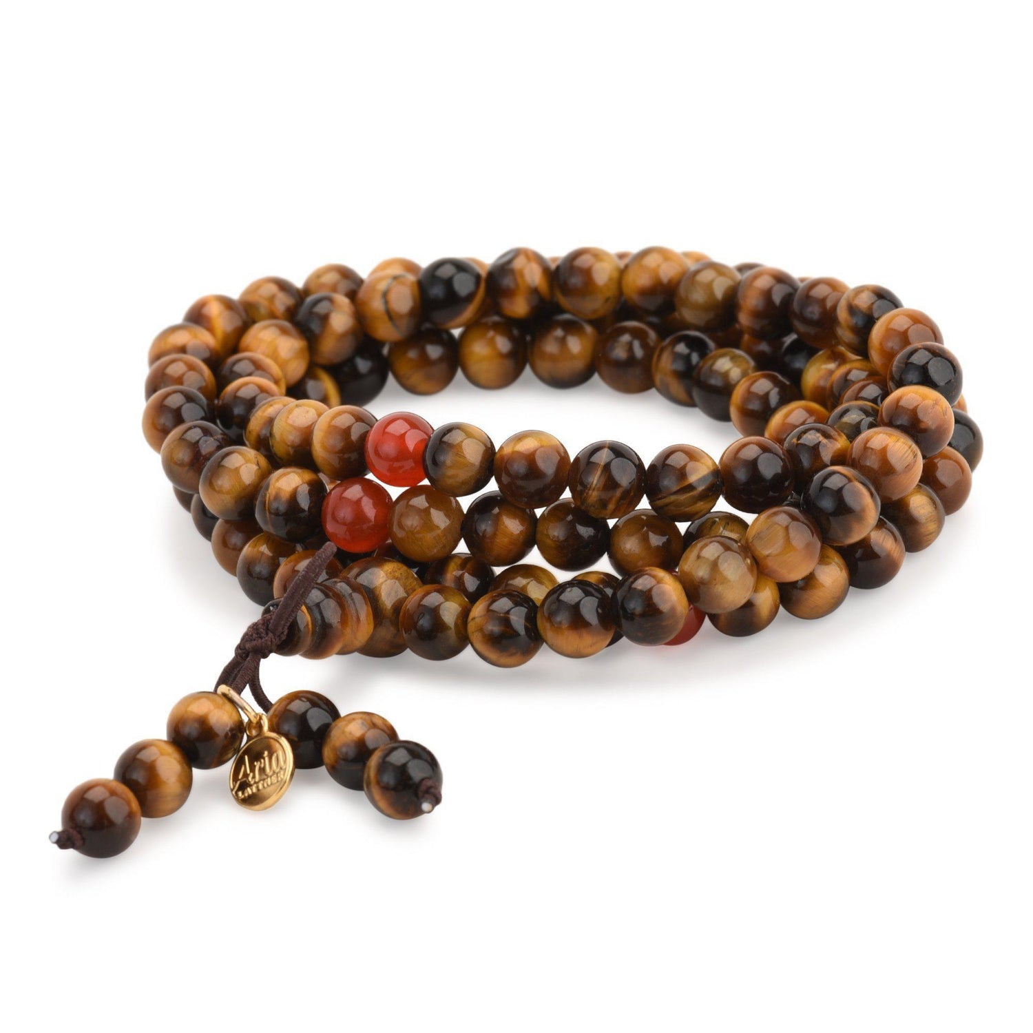 Tiger's Eye Buddha Beads-Bracelet-Aria Lattner